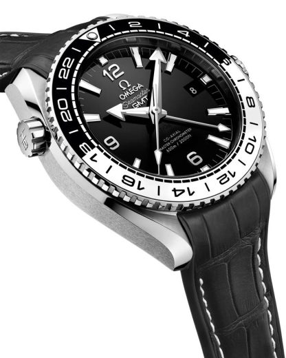 Omega Seamaster Planet Ocean 600M 43,5 mm, staal met leren band met rubberen voering 215.33.44.22.01.001 - Afbeelding 3