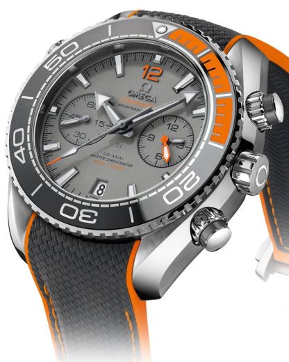 Omega Seamaster Planet Ocean 600M 45,5 mm, titanium met rubberen band 215.92.46.51.99.001 - Afbeelding 2