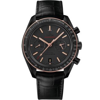 Omega Sedna Black Speedmaster Dark Side of the Moon 44,25 mm, zwart ceramic met leren band 311.63.44.51.06.001
