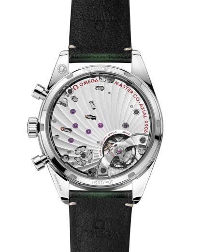 Omega Speedmaster '57 40,5 mm, staal met leren band 332.12.41.51.10.001 - Afbeelding 2