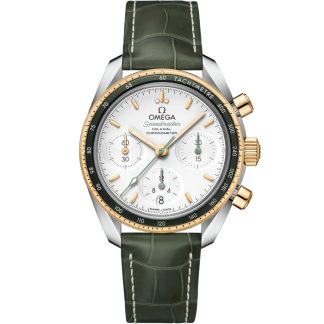 Omega Speedmaster 38 38 mm, staal - geelgoud met leren band 324.23.38.50.02.001