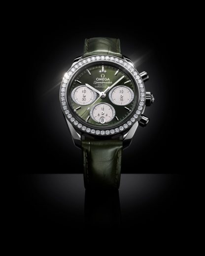 Omega Speedmaster 38 38 mm, staal met alligator 324.18.38.50.60.001 - Afbeelding 5