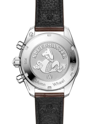 Omega Speedmaster 38 38 mm, staal met alligator 324.18.38.50.63.001 - Afbeelding 2
