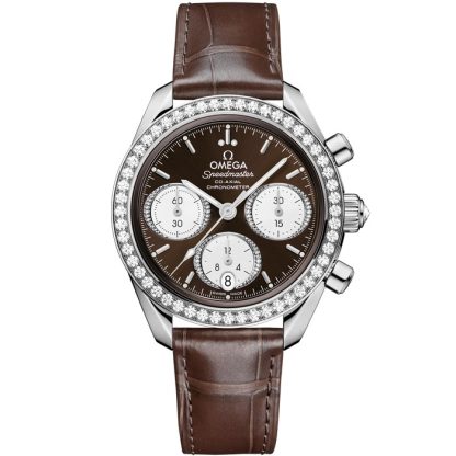 Omega Speedmaster 38 38 mm, staal met alligator 324.18.38.50.63.001