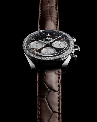 Omega Speedmaster 38 38 mm, staal met alligator 324.18.38.50.63.001 - Afbeelding 6