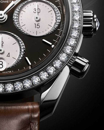 Omega Speedmaster 38 38 mm, staal met alligator 324.18.38.50.63.001 - Afbeelding 8