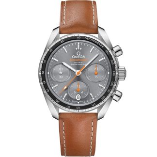 Omega Speedmaster 38 38 mm, staal met leren band 324.32.38.50.06.001