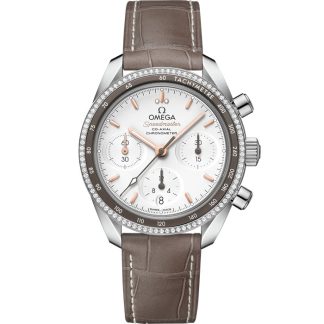 Omega Speedmaster 38 38 mm, staal met leren band 324.38.38.50.02.001