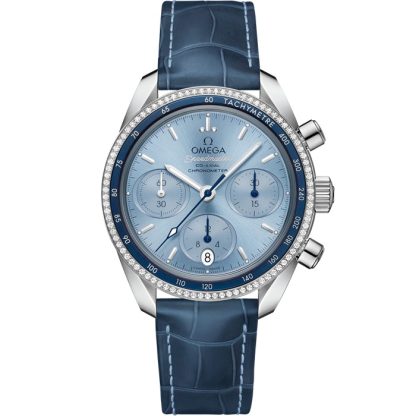 Omega Speedmaster 38 38 mm, staal met leren band 324.38.38.50.03.001