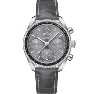 Omega Speedmaster 38 38 mm, staal met leren band 324.38.38.50.06.001