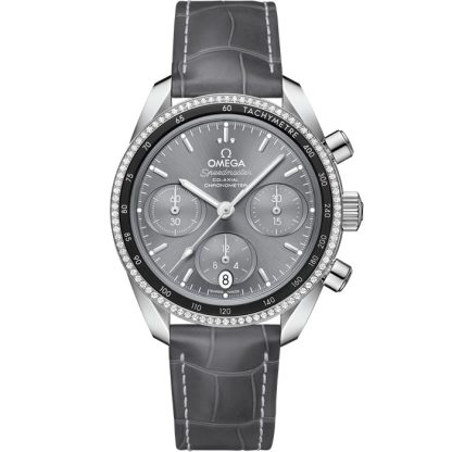 Omega Speedmaster 38 38 mm, staal met leren band 324.38.38.50.06.001