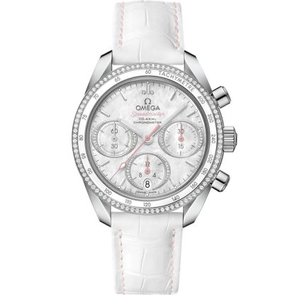 Omega Speedmaster 38 38 mm, staal met leren band 324.38.38.50.55.001