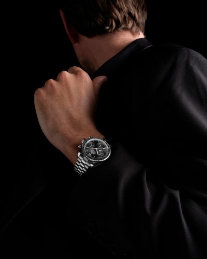 Omega Speedmaster 38 38 mm, staal met staal 324.30.38.50.01.001 - Afbeelding 4