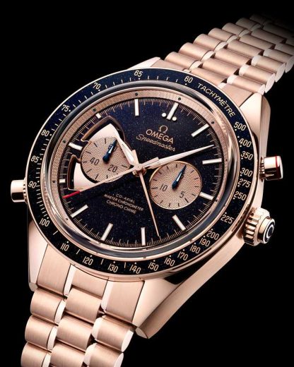 Omega Speedmaster Chrono Chime 45 mm, Sedna™ gold met Sedna™ gold 522.50.45.52.03.001 - Afbeelding 3