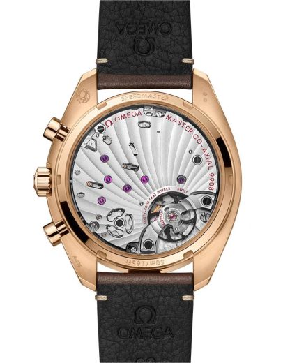 Omega Speedmaster Chronoscope 43 mm, Brons goud met leren band 329.92.43.51.10.001 - Afbeelding 2