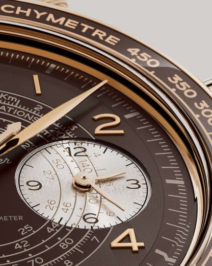 Omega Speedmaster Chronoscope 43 mm, Brons goud met leren band 329.92.43.51.10.001 - Afbeelding 4