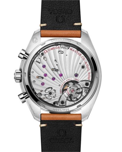 Omega Speedmaster Chronoscope 43 mm, staal met leren band 329.32.43.51.03.001 - Afbeelding 2