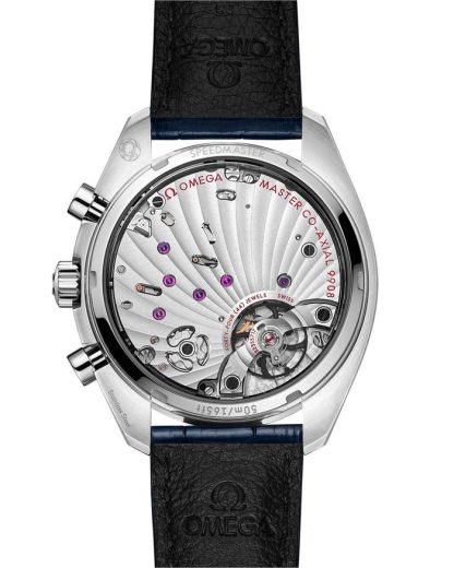 Omega Speedmaster Chronoscope 43 mm, staal met leren band 329.33.43.51.02.001 - Afbeelding 2