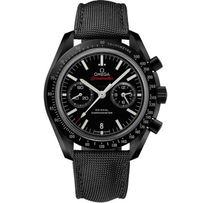 Omega Speedmaster Dark Side of the Moon 44,25 mm, zwart ceramic met gecoate nylon stoffen band met vouwsluiting 311.92.44.51.01.007