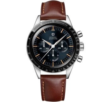 Omega Speedmaster First OMEGA in Space 39,7 mm, staal met leren band 310.32.40.50.06.002