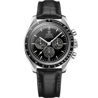 Omega Speedmaster Kaliber 321 42 mm, platina met leren band 311.93.42.30.99.001