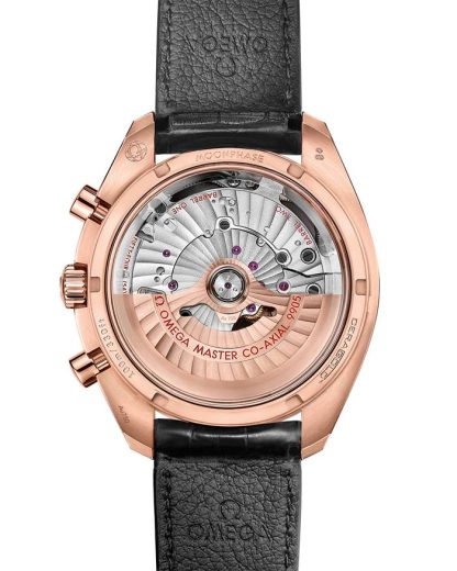 Omega Speedmaster Maanfase 44,25 mm, Sedna™ gold met leren band 304.63.44.52.01.001 - Afbeelding 2