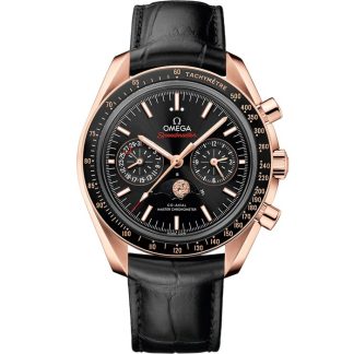 Omega Speedmaster Maanfase 44,25 mm, Sedna™ gold met leren band 304.63.44.52.01.001