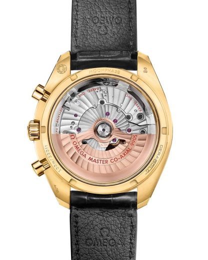 Omega Speedmaster Maanfase 44,25 mm, geelgoud met leren band 304.63.44.52.02.001 - Afbeelding 2