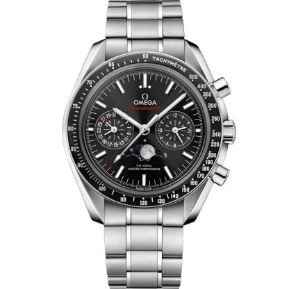Omega Speedmaster Maanfase 44,25 mm, staal met staal 304.30.44.52.01.001