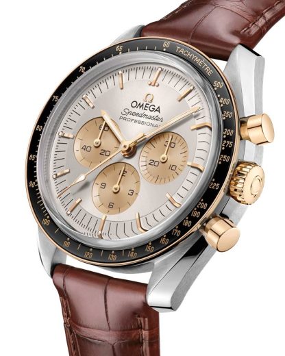 Omega Speedmaster Moonwatch Professional 42 mm, staal - Moonshine™ gold met alligator 310.23.42.50.02.001 - Afbeelding 3
