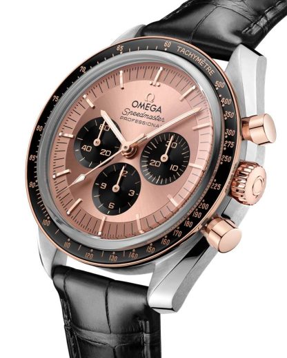 Omega Speedmaster Moonwatch Professional 42 mm, staal - Sedna™ gold met alligator 310.23.42.50.99.001 - Afbeelding 3