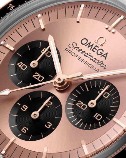 Omega Speedmaster Moonwatch Professional 42 mm, staal - Sedna™ gold met alligator 310.23.42.50.99.001 - Afbeelding 4