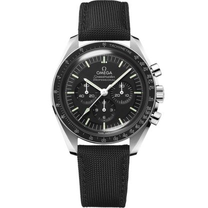 Omega Speedmaster Moonwatch Professional 42 mm, staal met gecoate nylon stoffen band 310.32.42.50.01.001
