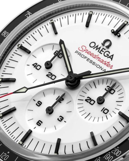 Omega Speedmaster Moonwatch Professional 42 mm, staal met leren band 310.32.42.50.04.002 - Afbeelding 4