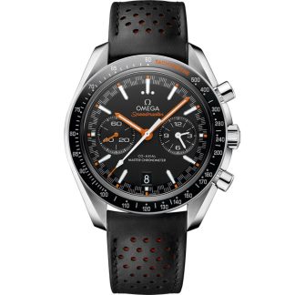 Omega Speedmaster Racing 44,25 mm, staal met leren band 329.32.44.51.01.001