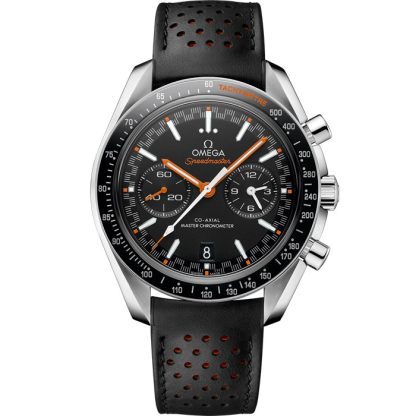 Omega Speedmaster Racing 44,25 mm, staal met leren band 329.32.44.51.01.001