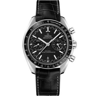 Omega Speedmaster Racing 44,25 mm, staal met leren band 329.33.44.51.01.001