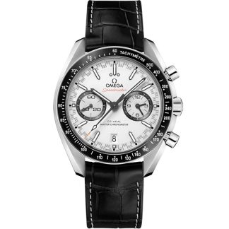 Omega Speedmaster Racing 44,25 mm, staal met leren band 329.33.44.51.04.001