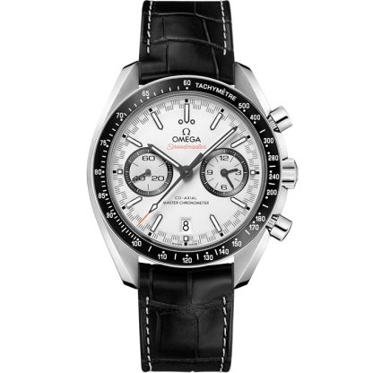 Omega Speedmaster Racing 44,25 mm, staal met leren band 329.33.44.51.04.001