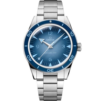 Omega Summer Blue Seamaster 300 41 mm, staal met staal 234.30.41.21.03.002