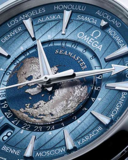 Omega Summer Blue Seamaster Aqua Terra 150M 43 mm, staal met rubberen band 220.12.43.22.03.002 - Afbeelding 3