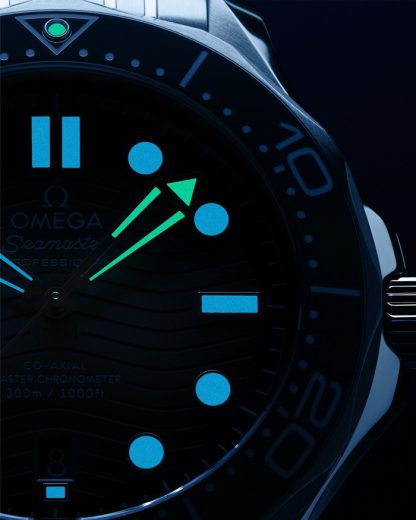 Omega Summer Blue Seamaster Diver 300M 42 mm, staal met rubberen band 210.32.42.20.03.002 - Afbeelding 5