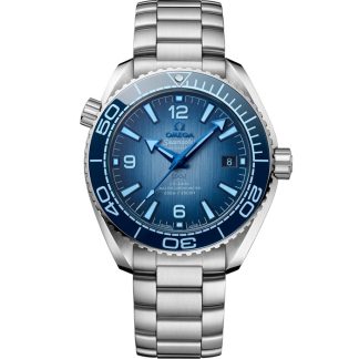 Omega Summer Blue Seamaster Planet Ocean 600M 39,5 mm, staal met staal 215.30.40.20.03.002