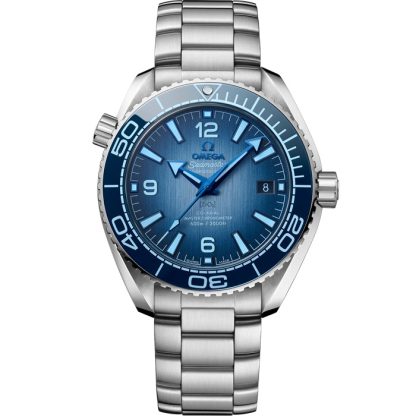 Omega Summer Blue Seamaster Planet Ocean 600M 39,5 mm, staal met staal 215.30.40.20.03.002