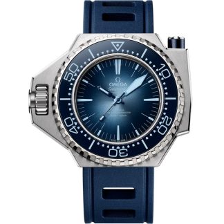 Omega Summer Blue Seamaster Ploprof 1200M 55x45 mm, O-MEGASTEEL met rubberen band 227.32.55.21.03.001