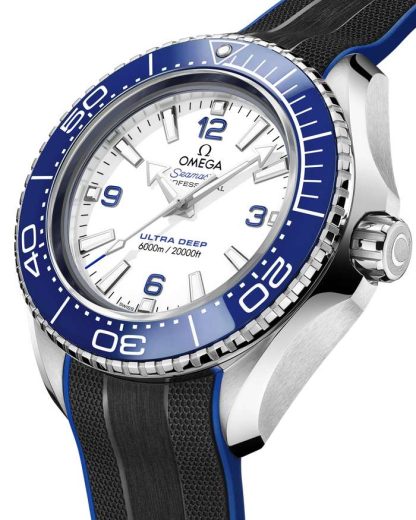 Omega Ultra Deep Seamaster Planet Ocean 6000M 45,5 mm, O-MEGASTEEL met rubberen band 215.32.46.21.04.001 - Afbeelding 3