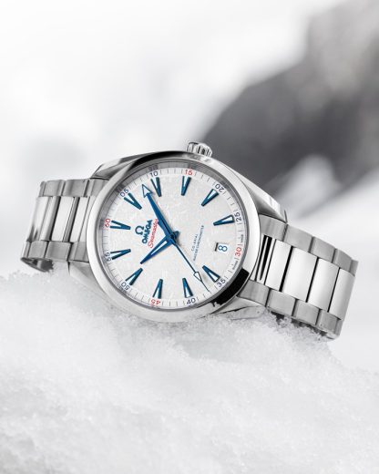 Omega ‘Beijing 2022’ Seamaster Aqua Terra 150M 41 mm, staal met staal 522.10.41.21.04.001 - Afbeelding 4