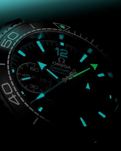 Omega ‘ETNZ’ Deep Black Seamaster Planet Ocean 600M 45,5 mm, zwart ceramic met rubberen band 215.92.46.51.01.003 - Afbeelding 5